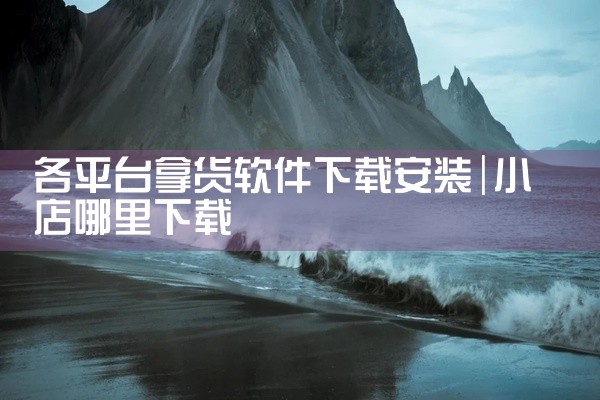 各平台拿货软件下载安装