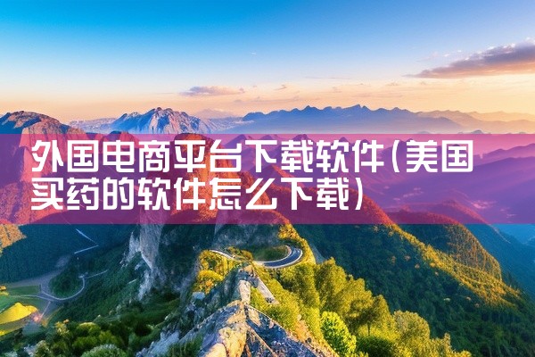 外国电商平台下载软件