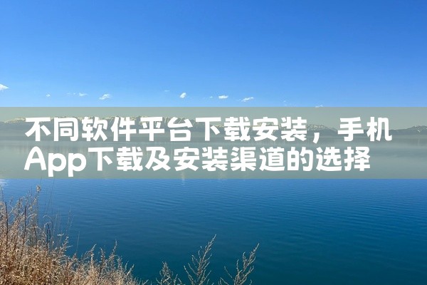 不同软件平台下载安装