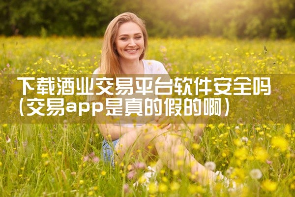 下载酒业交易平台软件安全吗
