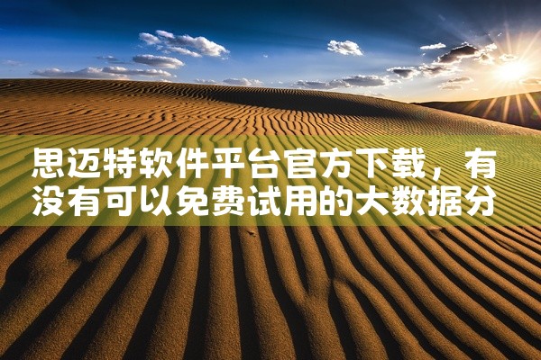 思迈特软件平台官方下载
